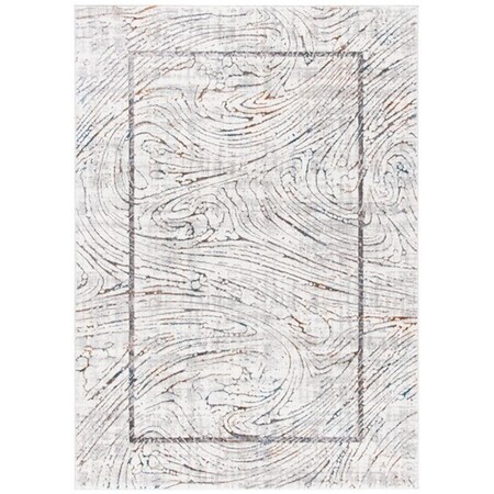Safavieh 9 x 12 ft. Sonoma Contemporary Rectangle Power Loomed Rug - Ivory & Gray SON355A-9